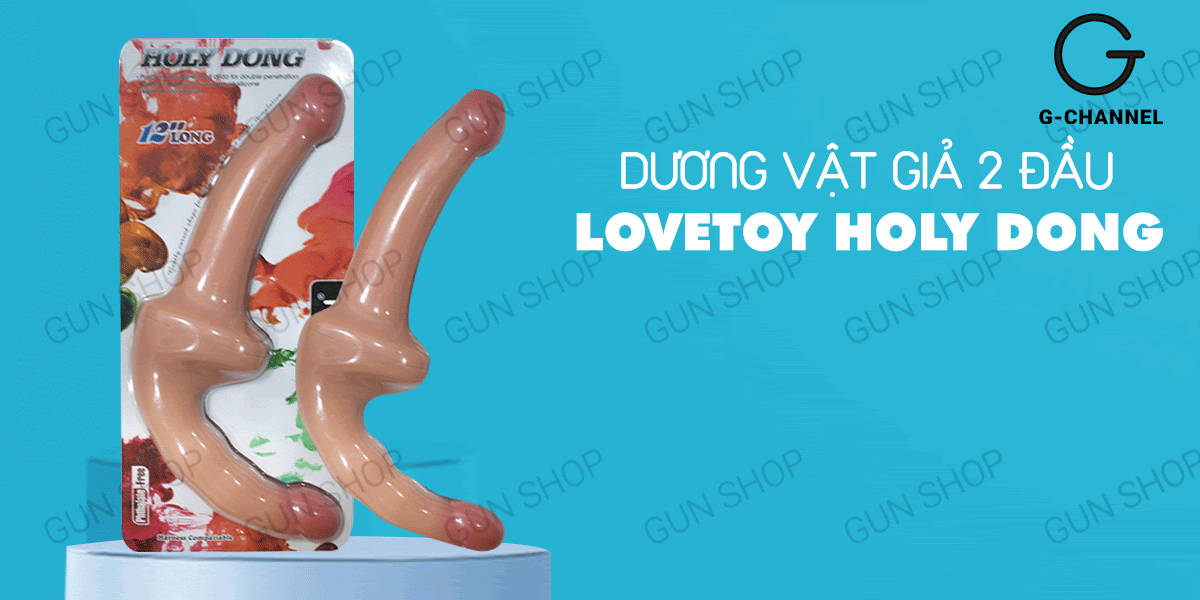 Dương vật giả 2 đầu Lovetoy Holy Dong đa chiều mềm mại dẻo dai