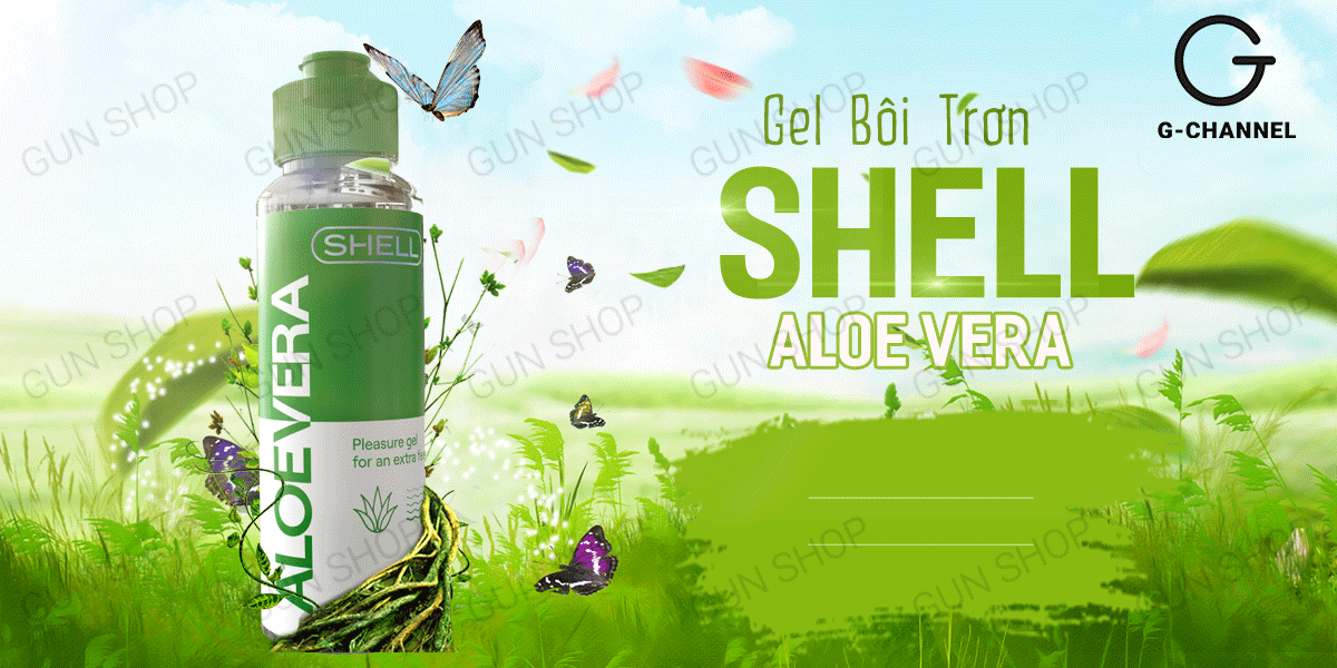 Gel bôi trơn lô hội Shell Aloe Vera 100ml mềm mượt thân thiện da