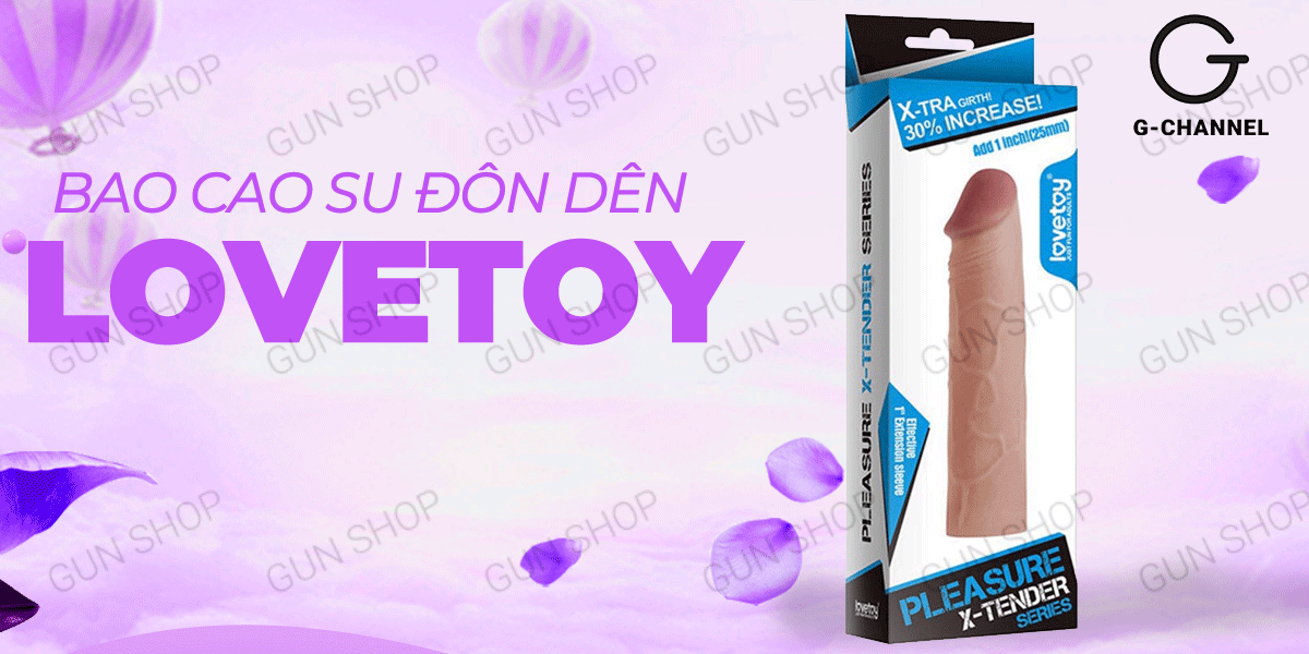 Đôn dên Lovetoy Pleasure X-Tender tăng kích thước mềm mịn