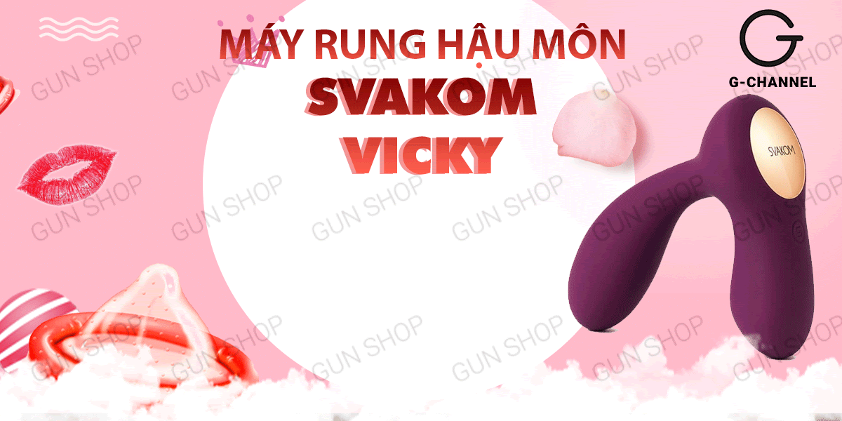 Máy rung hậu môn Svakom Vicky 35 tần số rung sạc điện mạnh mẽ mới Máy rung hậu môn Svakom Vicky 35 tần số rung sạc điện mạnh mẽ mới