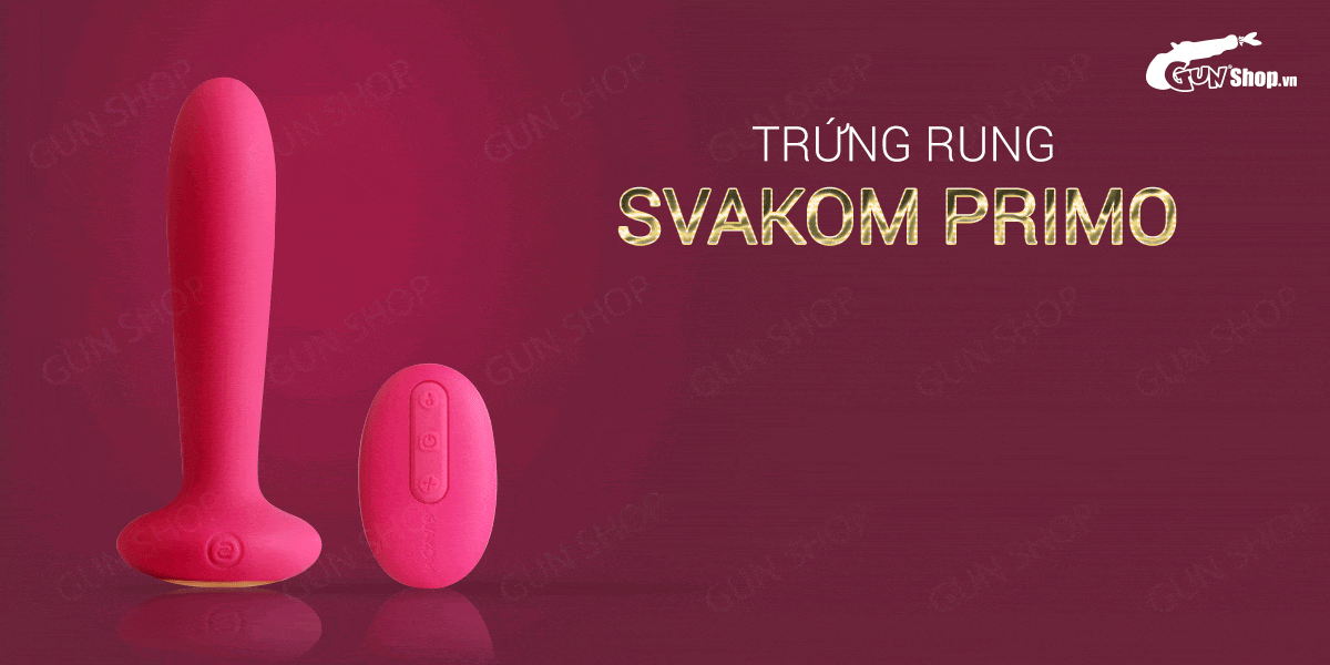 Trứng rung Svakom Primo điều khiển từ xa sưởi ấm hậu môn cao cấp Trứng rung Svakom Primo điều khiển từ xa sưởi ấm hậu môn cao cấp
