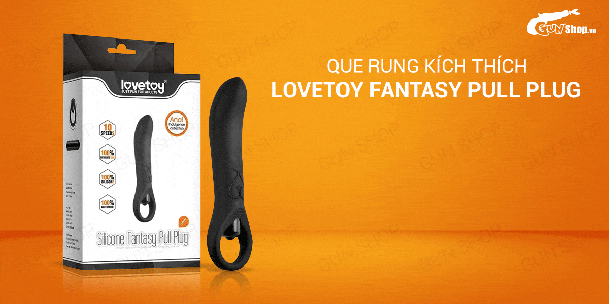 Que rung kích thích hậu môn 10 chế độ pin Lovetoy Fantasy Pull Plug cao cấp Que rung kích thích hậu môn 10 chế độ pin Lovetoy Fantasy Pull Plug cao cấp