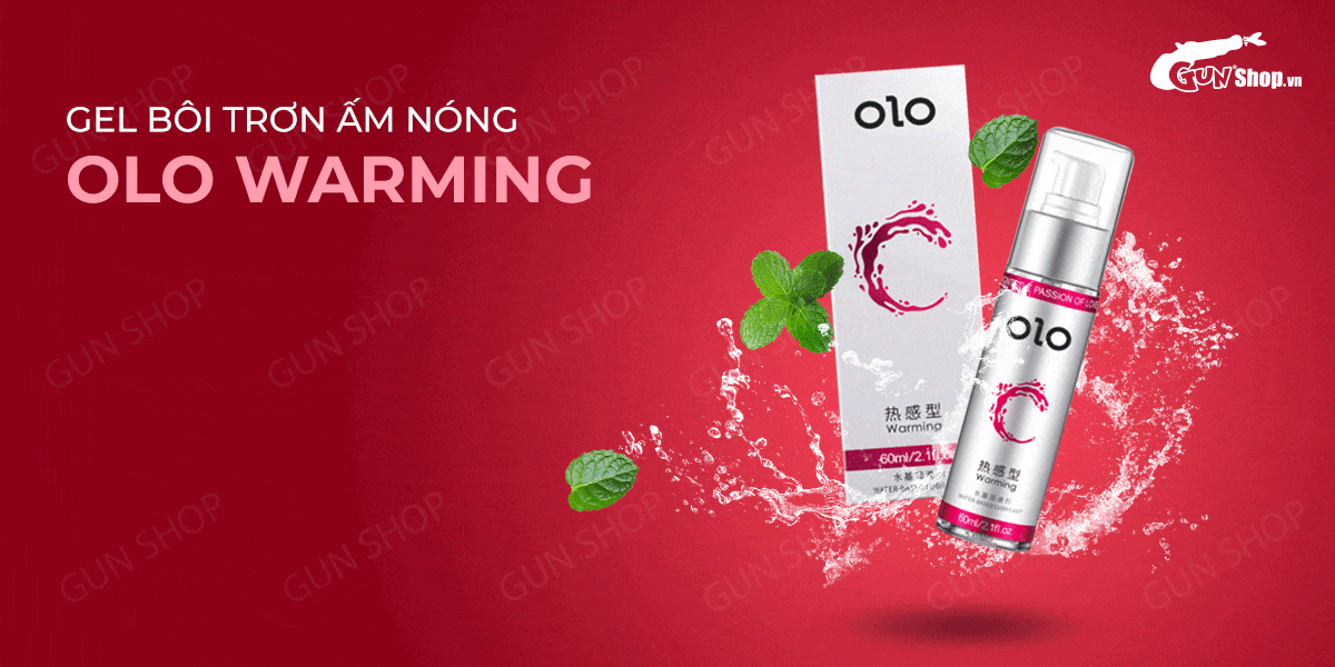 Gel bôi trơn ấm nóng OLO Warming 60ml tăng khoái cảm tuyệt vời cho chị em