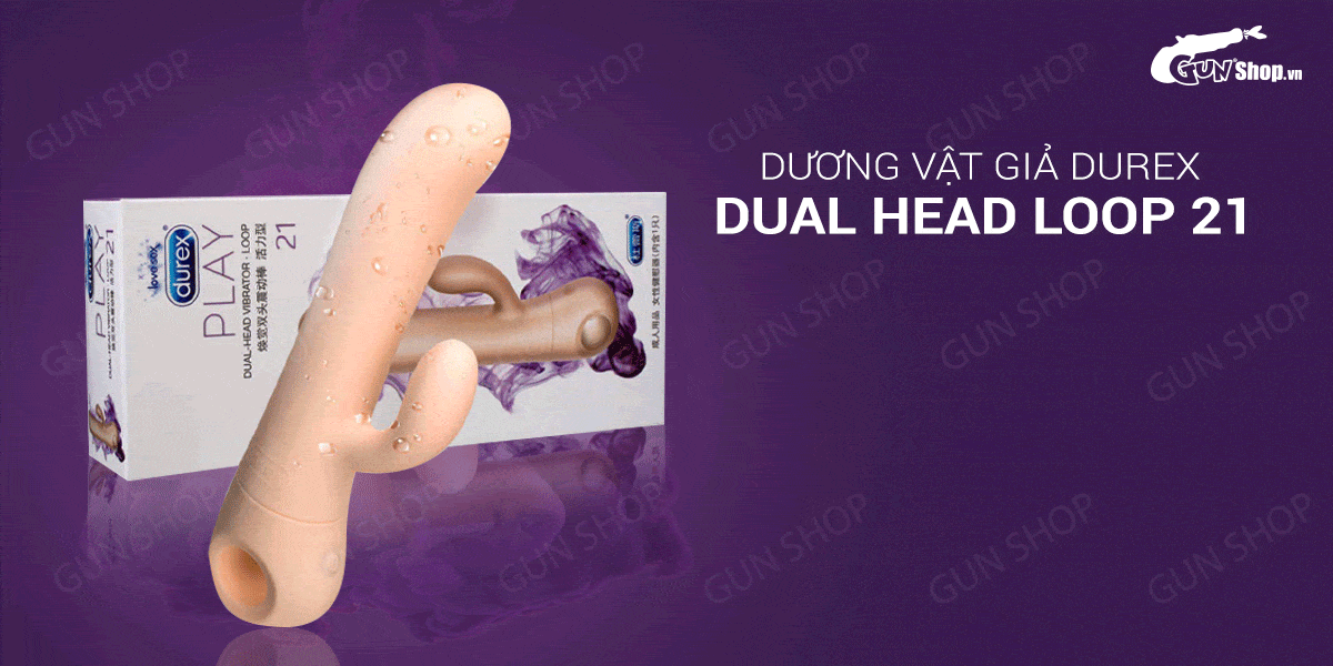 Dương vật giả rung có nhánh Durex Dual Head Vibrator Loop Dương vật giả rung có nhánh Durex Dual Head Vibrator Loop