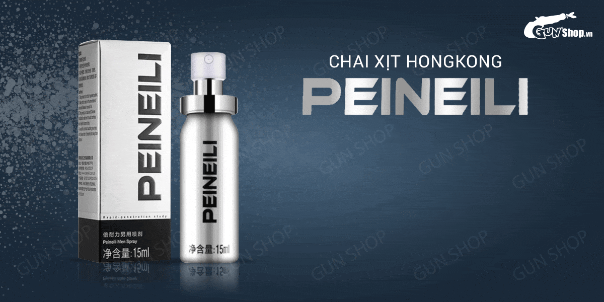 Xịt kéo dài Peineili HongKong 15ml tăng thời gian tình dục an toàn