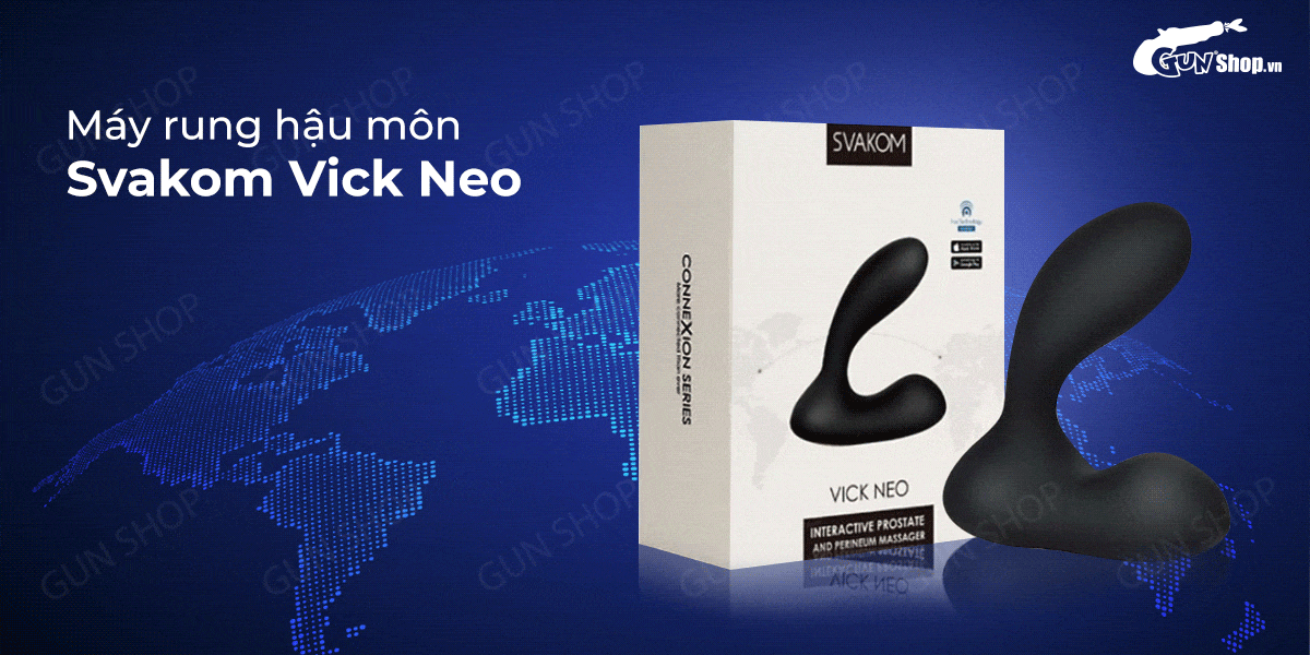 Dụng cụ kích thích hậu môn Svakom Vick 7 chế độ cao cấp sạc