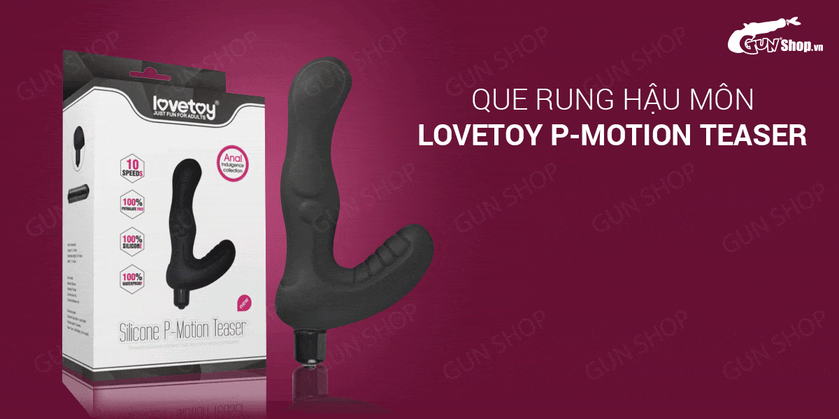 Que rung kích thích hậu môn 10 chế độ pin Lovetoy P-Motion Teaser Que rung kích thích hậu môn 10 chế độ pin Lovetoy P-Motion Teaser