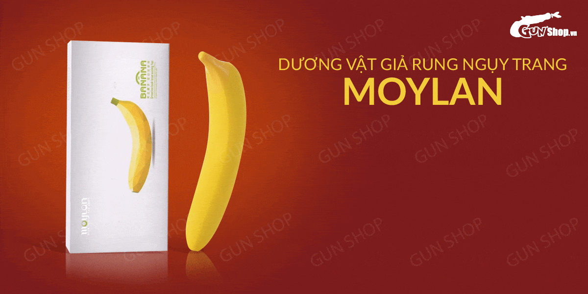 Dương vật giả rung ngụy trang hình chuối Moylan dễ thương kích thích