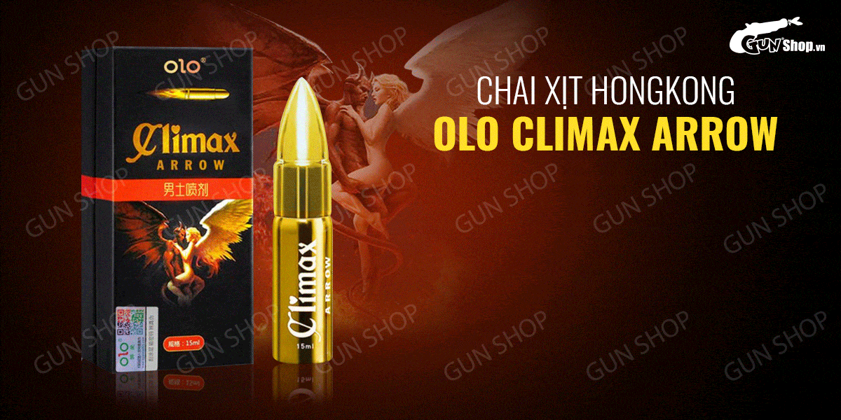 Chai xịt OLO Climax Arrow kéo dài thời gian quan hệ an toàn 15ml