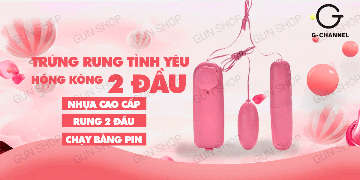 Trứng rung tình yêu 2 đầu mini nhỏ gọn rung cực mạnh giá rẻ
