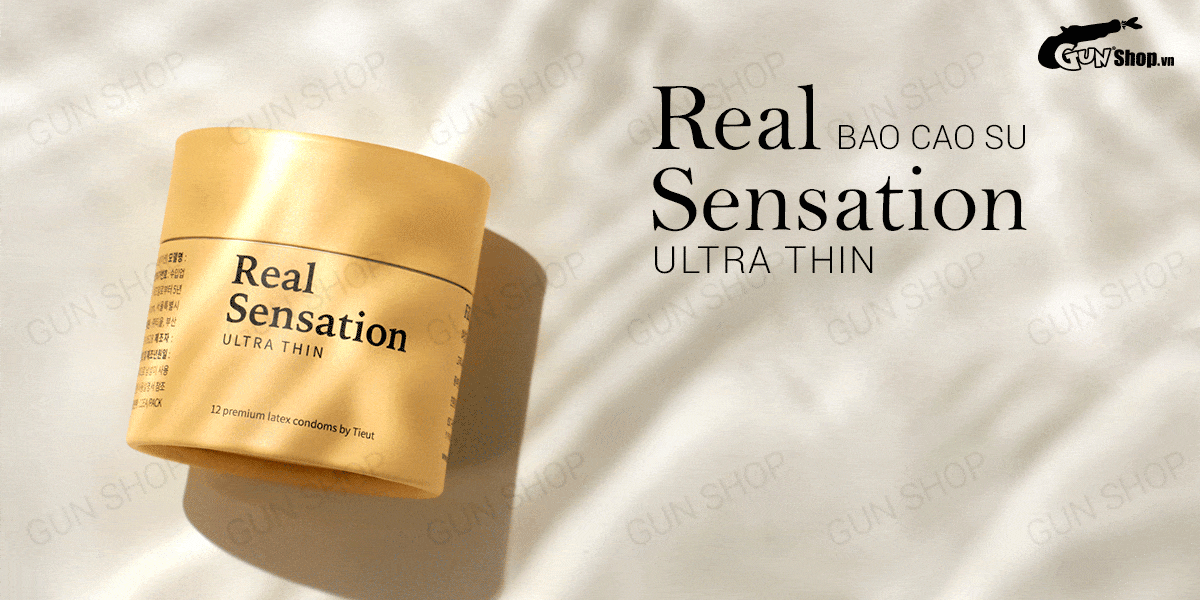 Bao cao su Real Sensation Ultra Thin siêu mỏng, trải nghiệm chân thật