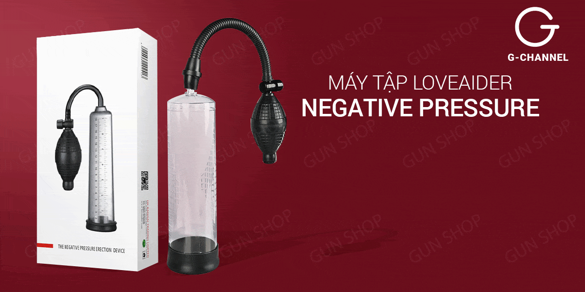 Máy tập dương vật bơm tay Loveaider Negative Pressure hiệu quả tăng kích thước