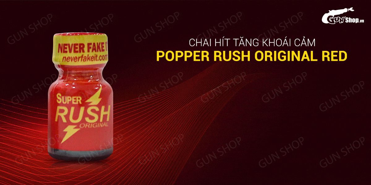 Popper Super Rush Red 10ml Mỹ tăng cảm xúc tình dục hot nhất