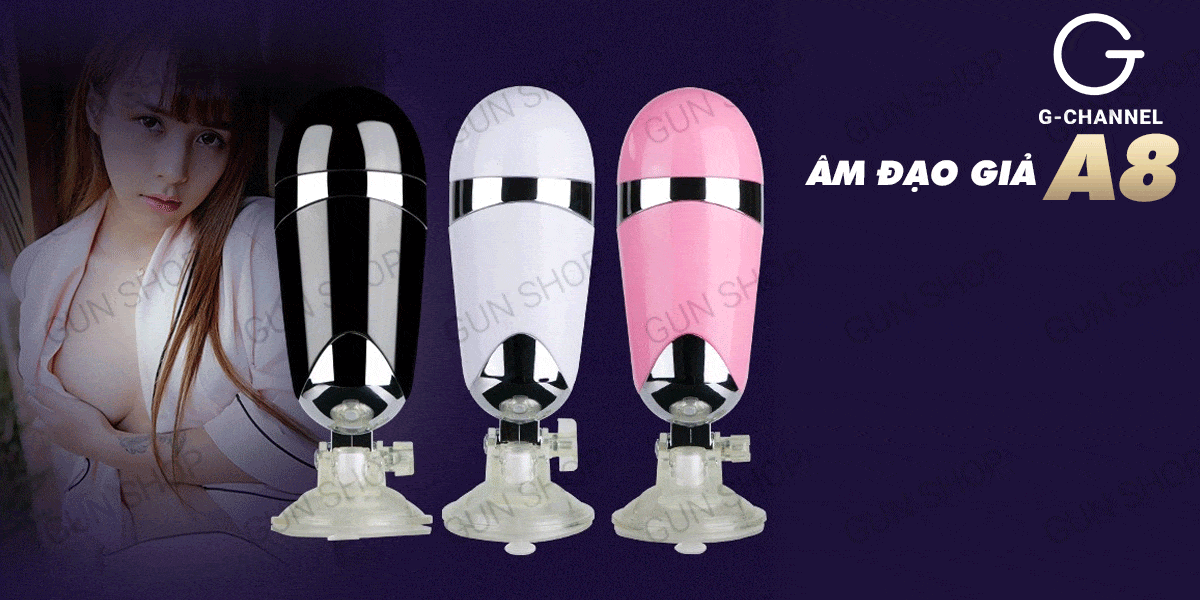 Âm đạo giả hít tường rung mạnh A8 nhập khẩu HongKong chính hãng