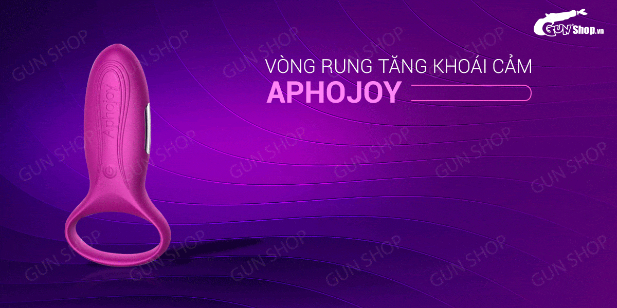 Vòng rung Aphojoy 7 chế độ rung sạc tăng khoái cảm cho cặp đôi