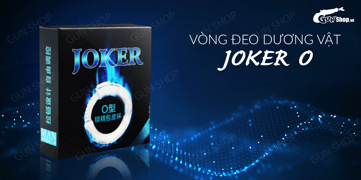 Vòng đeo dương vật Joker O trì hoãn xuất tinh kéo dài thời gian