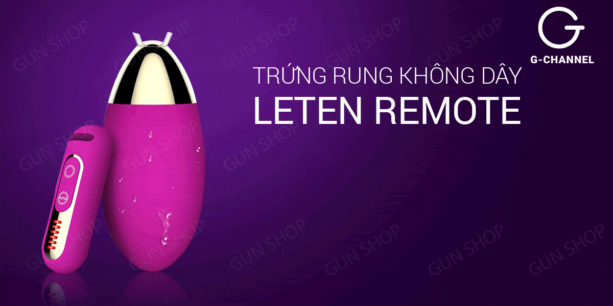 Trứng rung không dây Leten Remote nhiều chế độ rung cao cấp