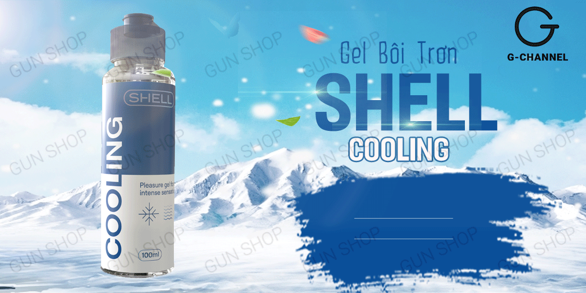 Gel bôi trơn Shell Cooling mát lạnh giảm đau rát quan hệ