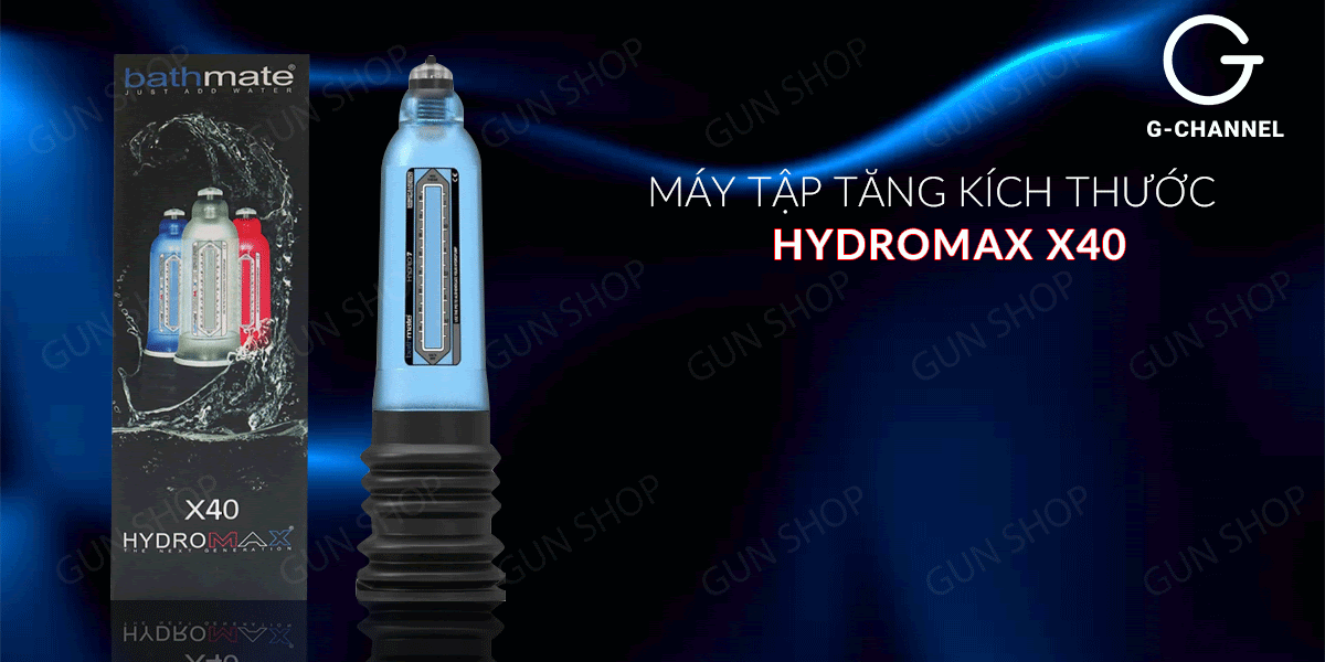 Máy tập tăng kích thước dương vật Hydromax X40 dùng áp suất nước an toàn