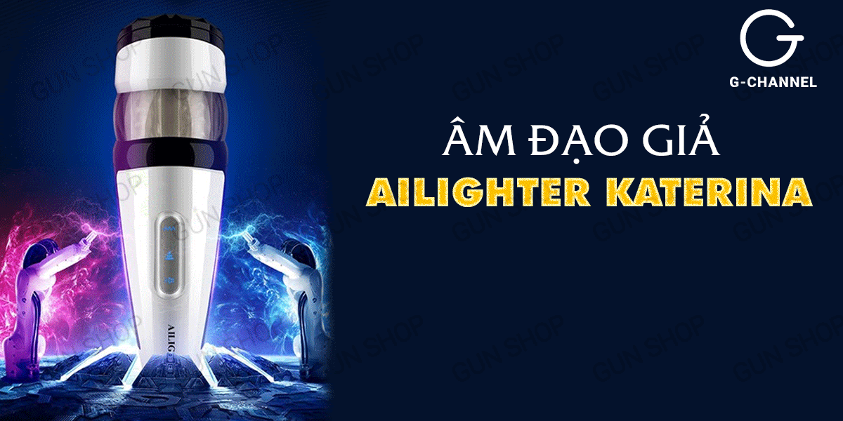 Âm đạo giả tự động Ailighter Katerina 4 xoáy rung 7 chế độ sạc pin Âm đạo giả tự động Ailighter Katerina 4 xoáy rung 7 chế độ sạc pin
