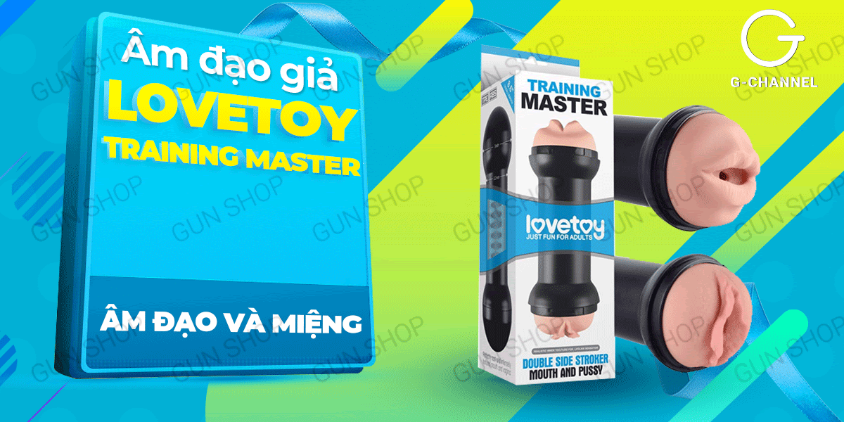 Âm đạo giả và miệng Lovetoy Training Master silicon cao cấp