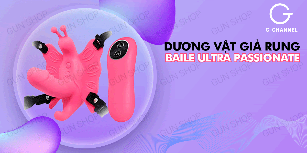Dương vật giả Baile Ultra Passionate rung điều khiển xa