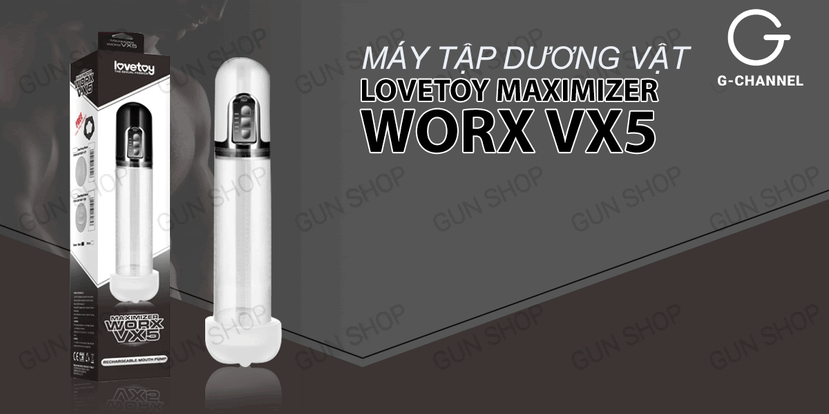 Máy tập dương vật tự động Lovetoy Maximizer Worx VX5 cao cấp