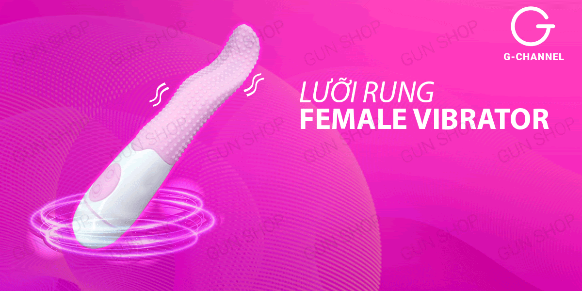 Lưỡi rung nữ nhiều chế độ rung pin silicone mềm mại Female