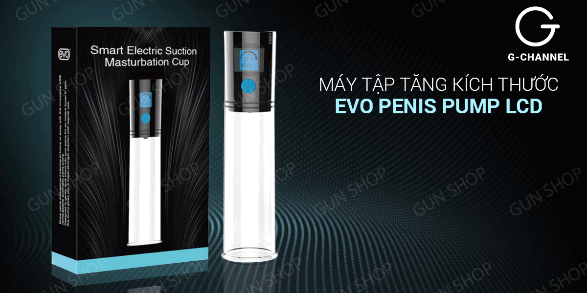 Máy tập dương vật Evo Penis Pump LCD tự động cải thiện kích thước Máy tập dương vật Evo Penis Pump LCD tự động cải thiện kích thước