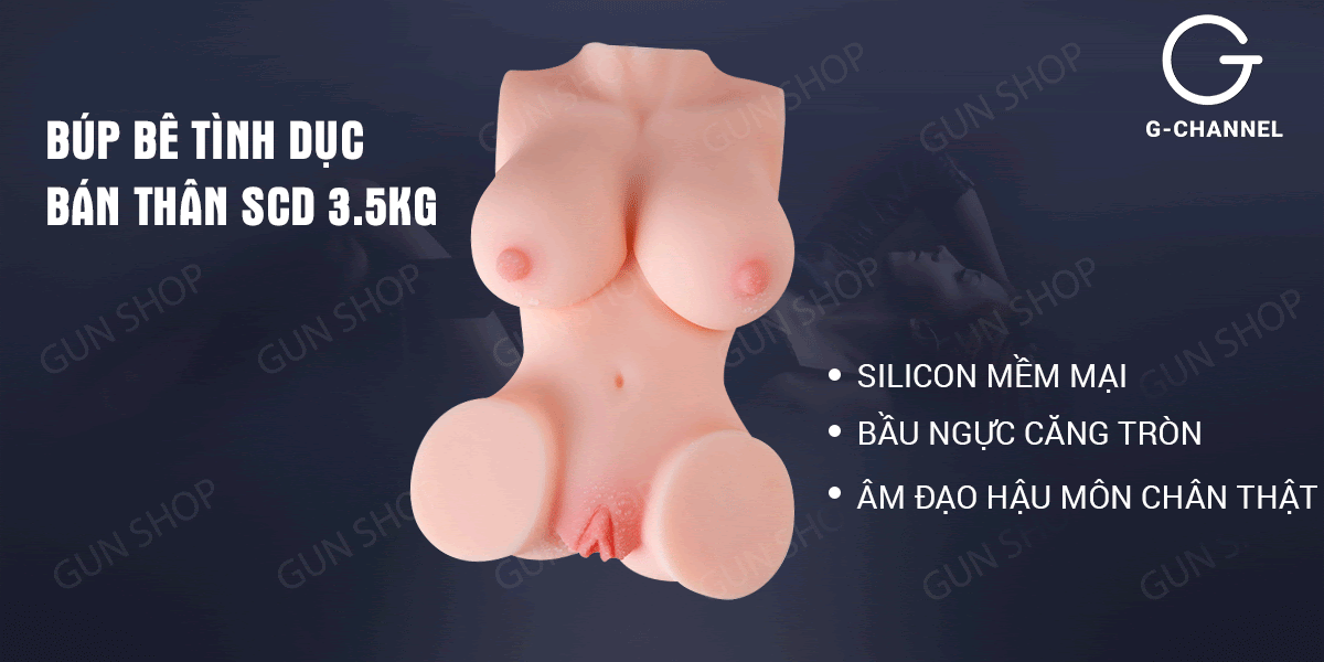 Búp bê tình dục nữ bán thân silicon mềm mịn SCD S2 3.5kg