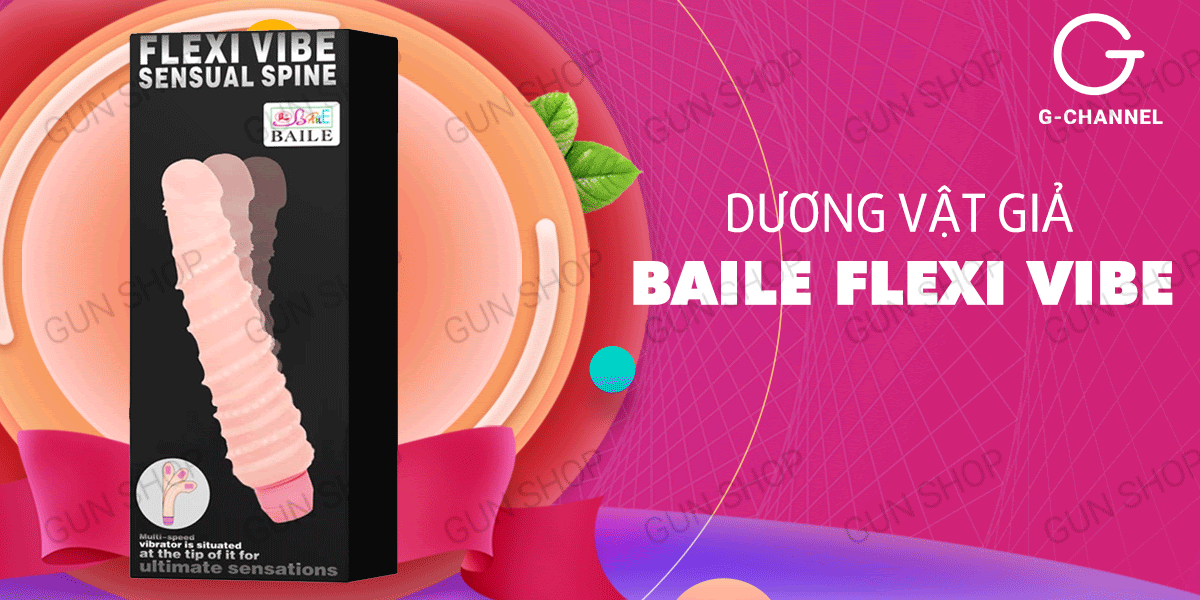 Dương vật giả Baile Flexi Vibe rung uốn đa tần số đa hướng