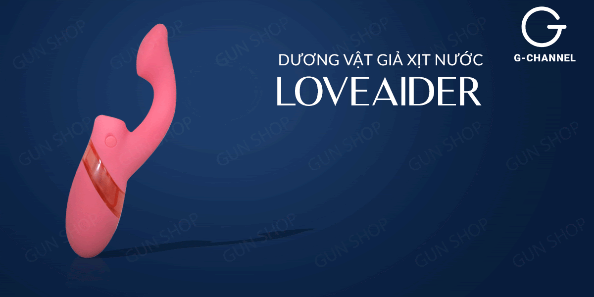 Dương vật giả xịt nước 7 chế độ rung Loveaider màu hồng hot Dương vật giả xịt nước 7 chế độ rung Loveaider màu hồng hot