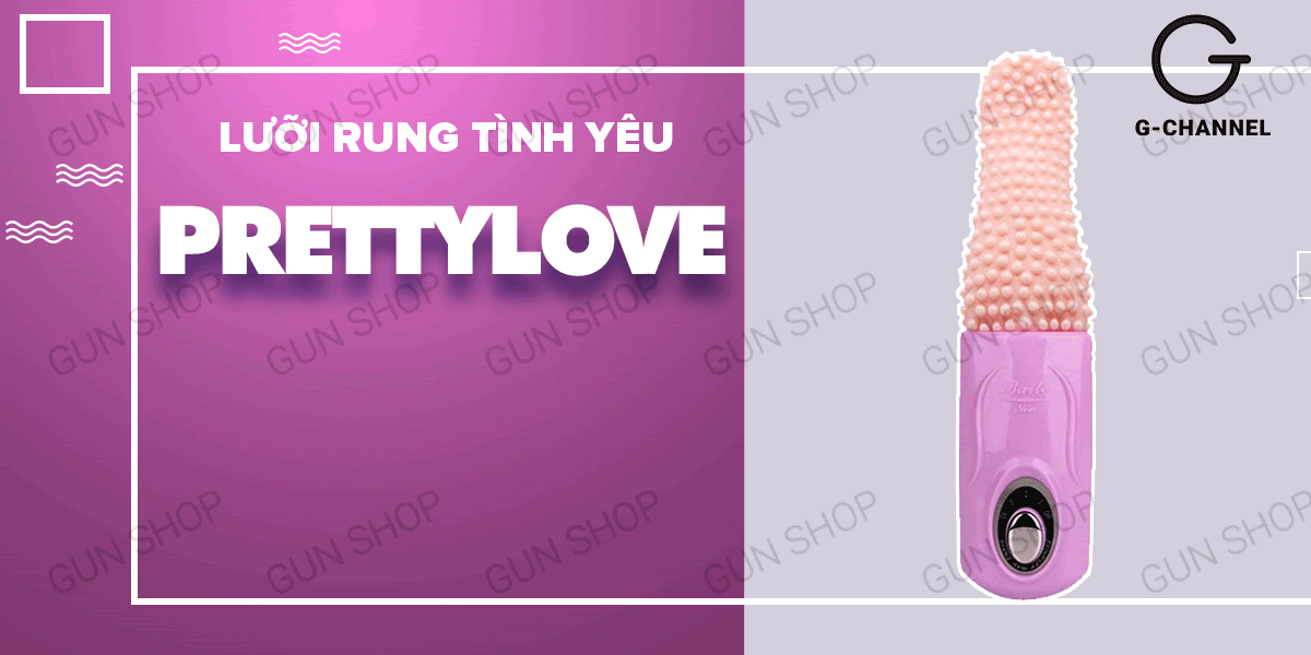 Lưỡi rung Pretty Love silicon nhiều chế độ sạc điện cho cặp đôi thêm vui