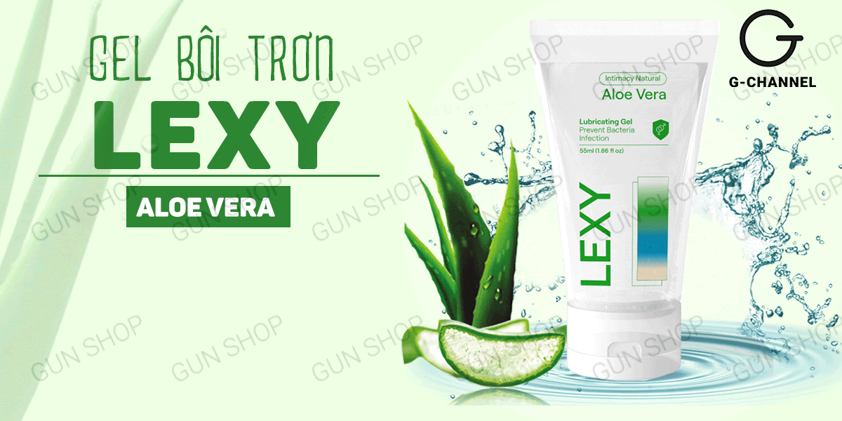 Gel bôi trơn tinh chất lô hội Lexy Aloe 55ml dịu nhẹ không kích ứng