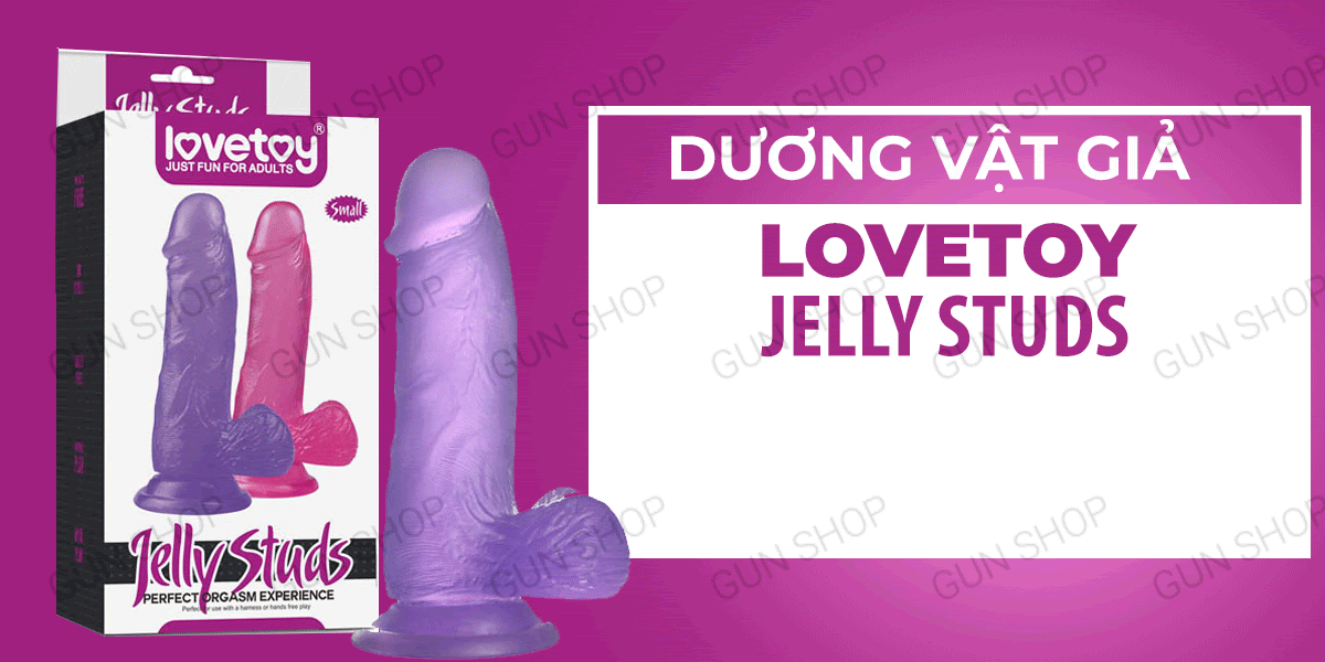 Dương vật giả dính tường Lovetoy Jelly Studs chất liệu mềm mại chắc chắn