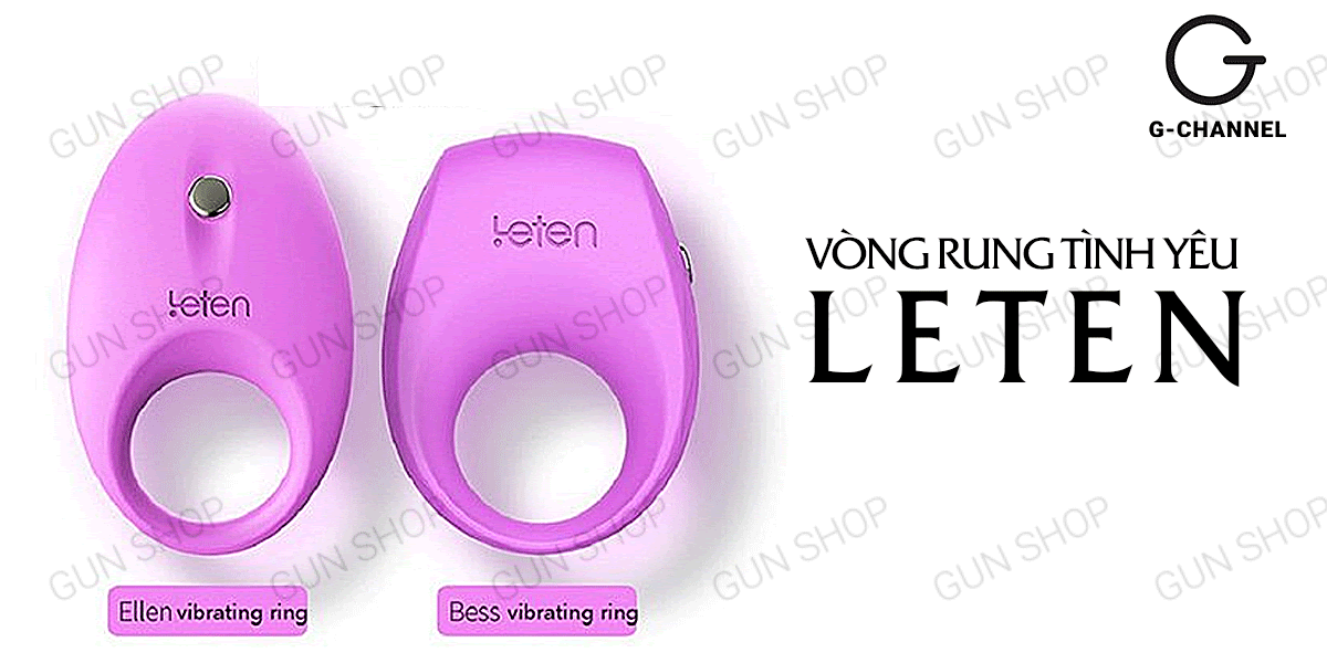 Vòng rung tăng khoái cảm pin Leten Elle đa chế độ rung