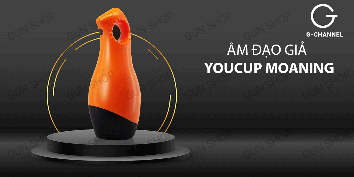 Âm đạo giả Youcups Moaning 12 chế độ rung âm thanh ngụy trang hoàn hảo