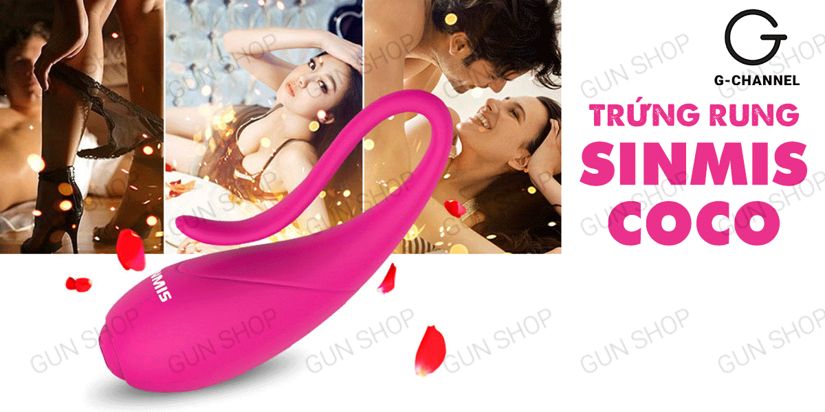 Trứng rung Nalone Sinmis Coco pin chống nước rung mạnh nữ yêu thích Trứng rung Nalone Sinmis Coco pin chống nước rung mạnh nữ yêu thích
