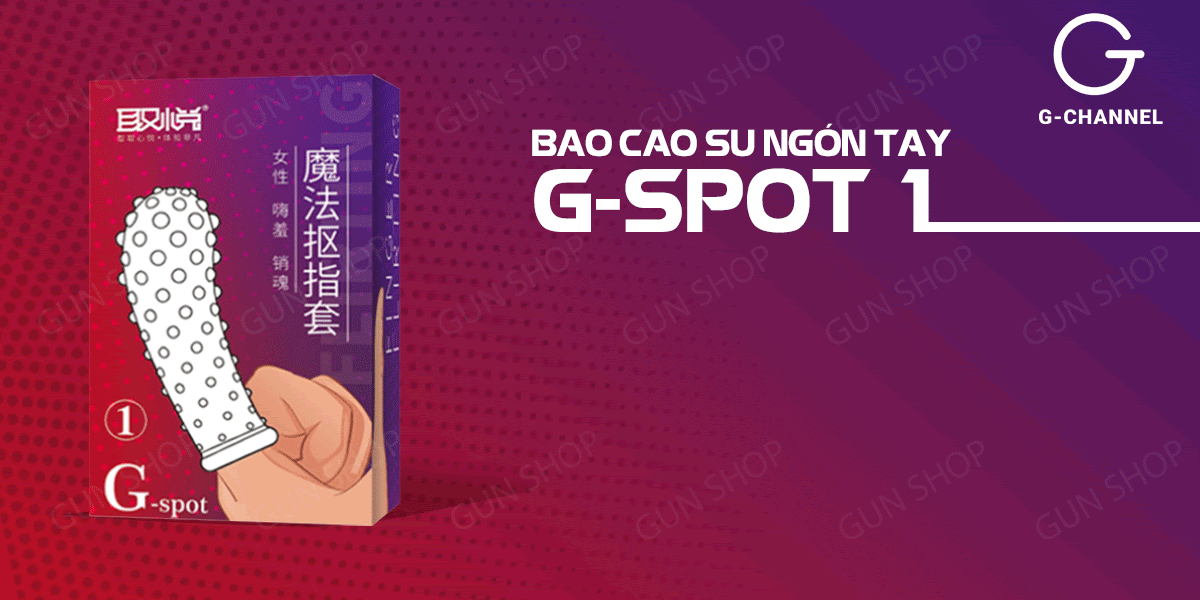 Bao cao su ngón tay G-spot gai nổi toàn thân dùng handjob tăng khoái cảm dễ dàng