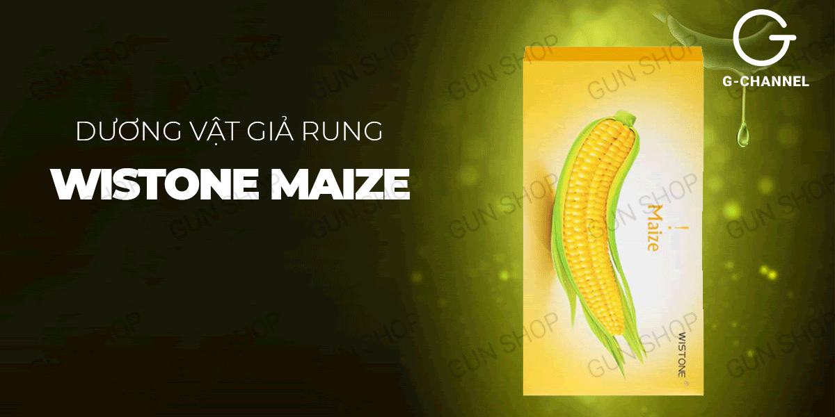 Dương vật giả rung quả bắp Wistone Maize TPE mềm mại an toàn