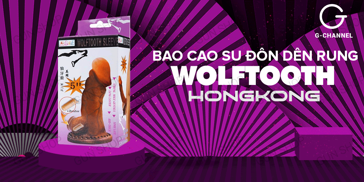Bao cao su đôn dên Baile Wolftooth rung bìu silicon chính hãng