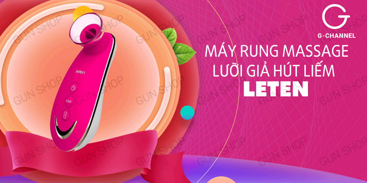  Đánh giá Máy rung massage kích thích âm đạo có lưỡi giả hút liếm - Leten Sucker hàng