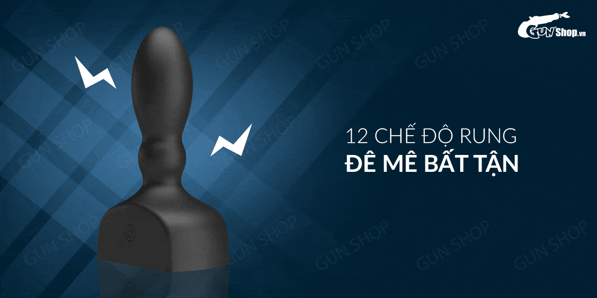 Trứng rung hậu môn 12 chế độ sạc điện Pretty Love Mr-Play Anal Plug Trứng rung hậu môn 12 chế độ sạc điện Pretty Love Mr-Play Anal Plug