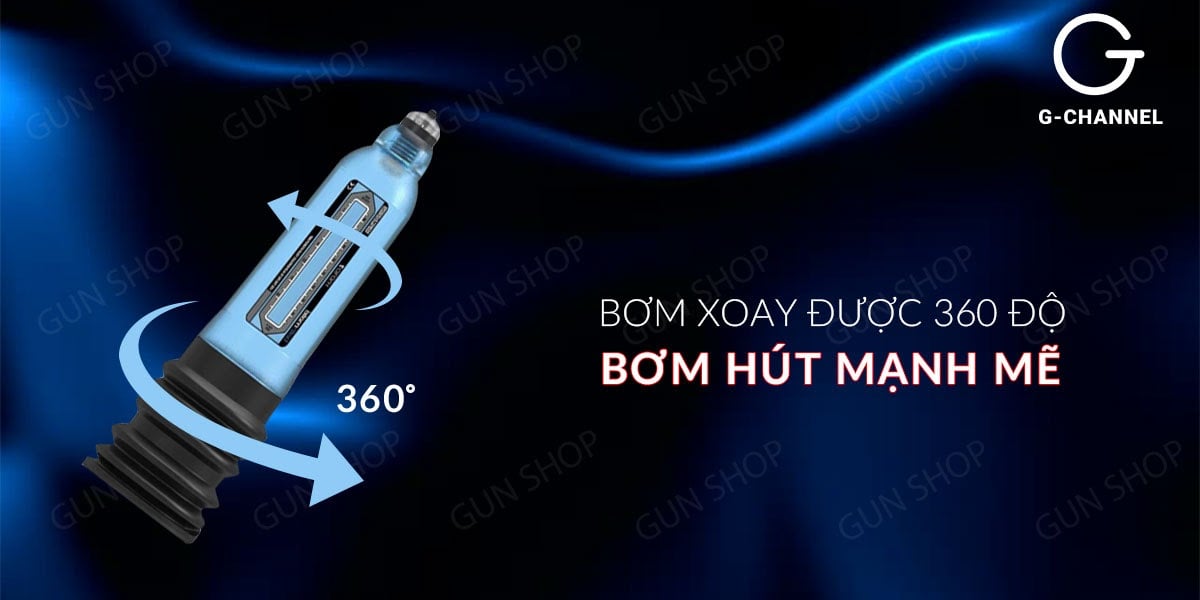 Máy tập tăng kích thước dương vật Hydromax X40 dùng áp suất nước an toàn
