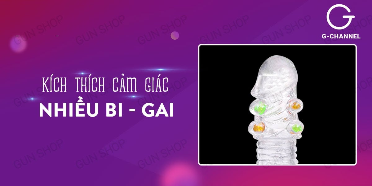 Bao cao su đôn dên tăng kích thước Bi gai nổi rát tạo cảm giác