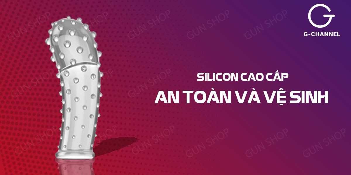 Bao cao su ngón tay G-spot gai nổi toàn thân dùng handjob tăng khoái cảm dễ dàng