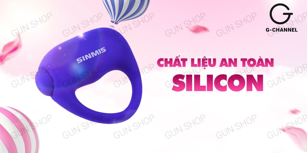 Vòng rung Nalone Sinmis silicon cao cấp kéo dài thời gian quan hệ