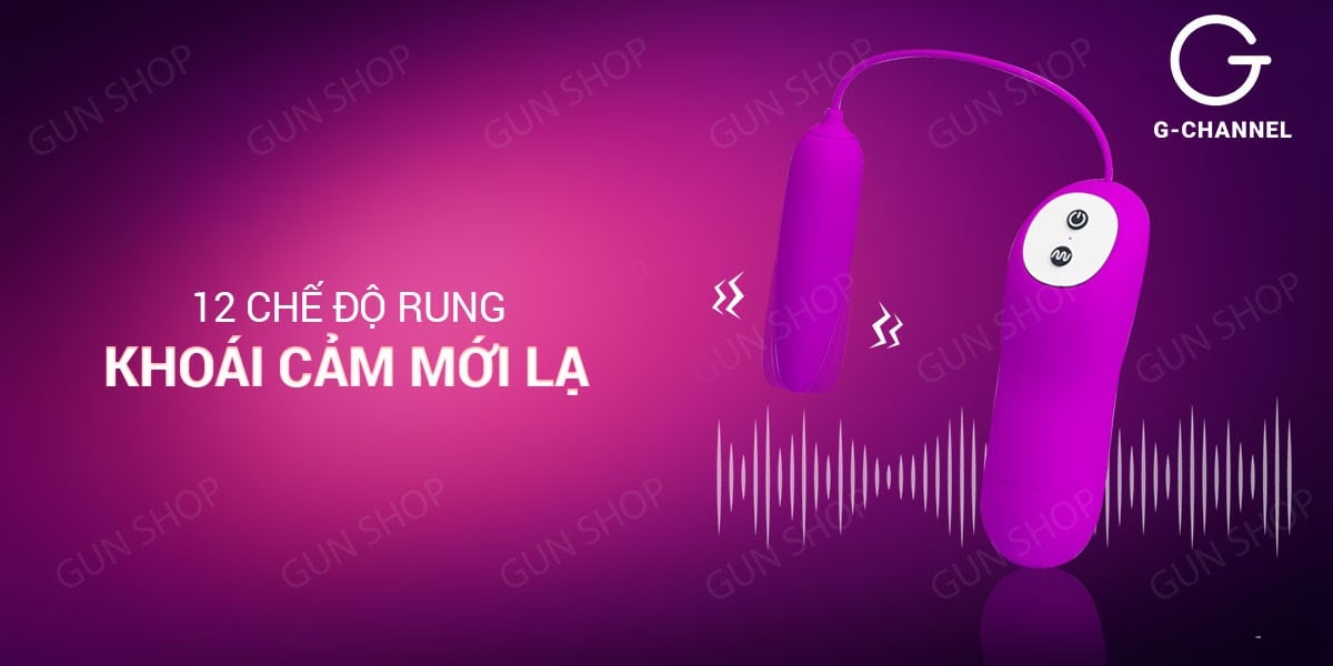 Trứng rung 1 đầu Pretty Love Harriet 12 chế độ rung pin sạc tiện dụng Trứng rung 1 đầu Pretty Love Harriet 12 chế độ rung pin sạc tiện dụng