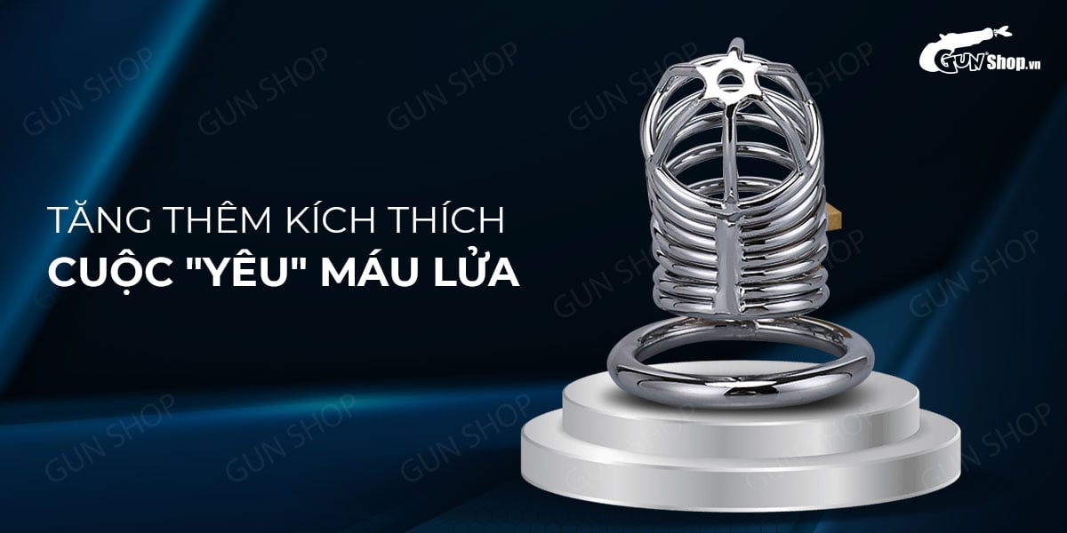 Khóa dương vật inox cao cấp Va3 kiểm soát cơn hứng tình giữ chồng chung thủy