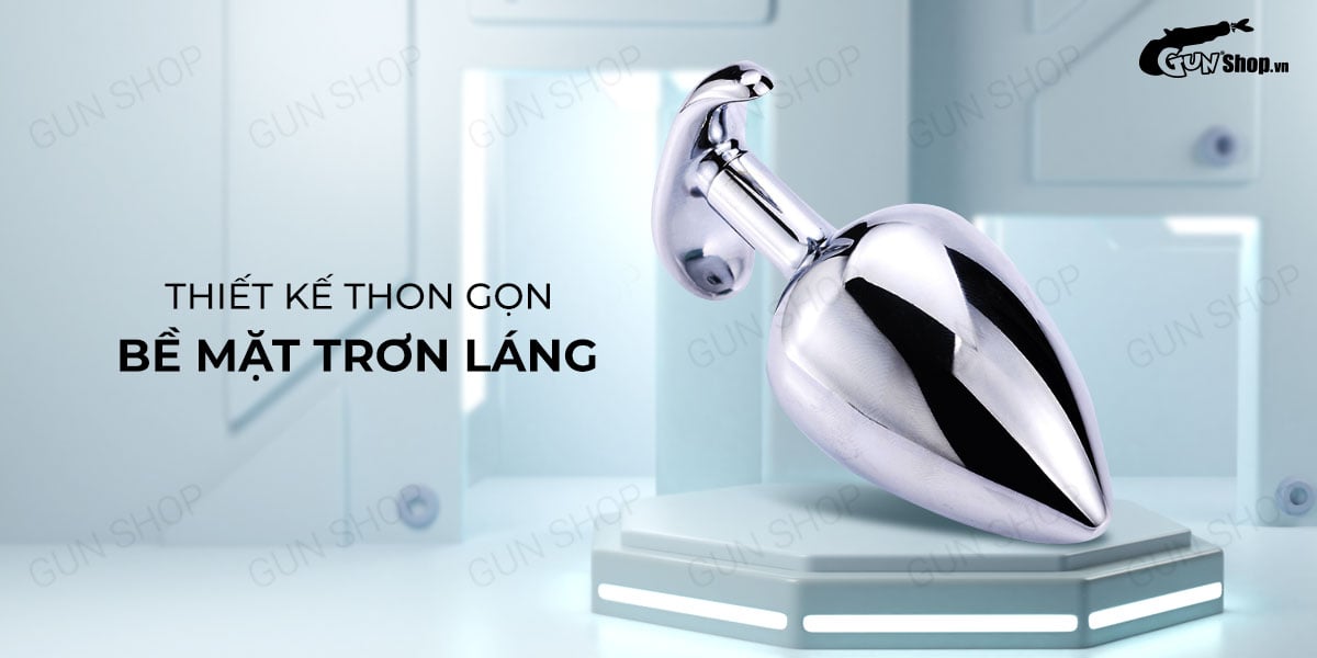 Phích inox Anal Toy 01 thon gọn chèn hậu môn dễ dàng sử dụng